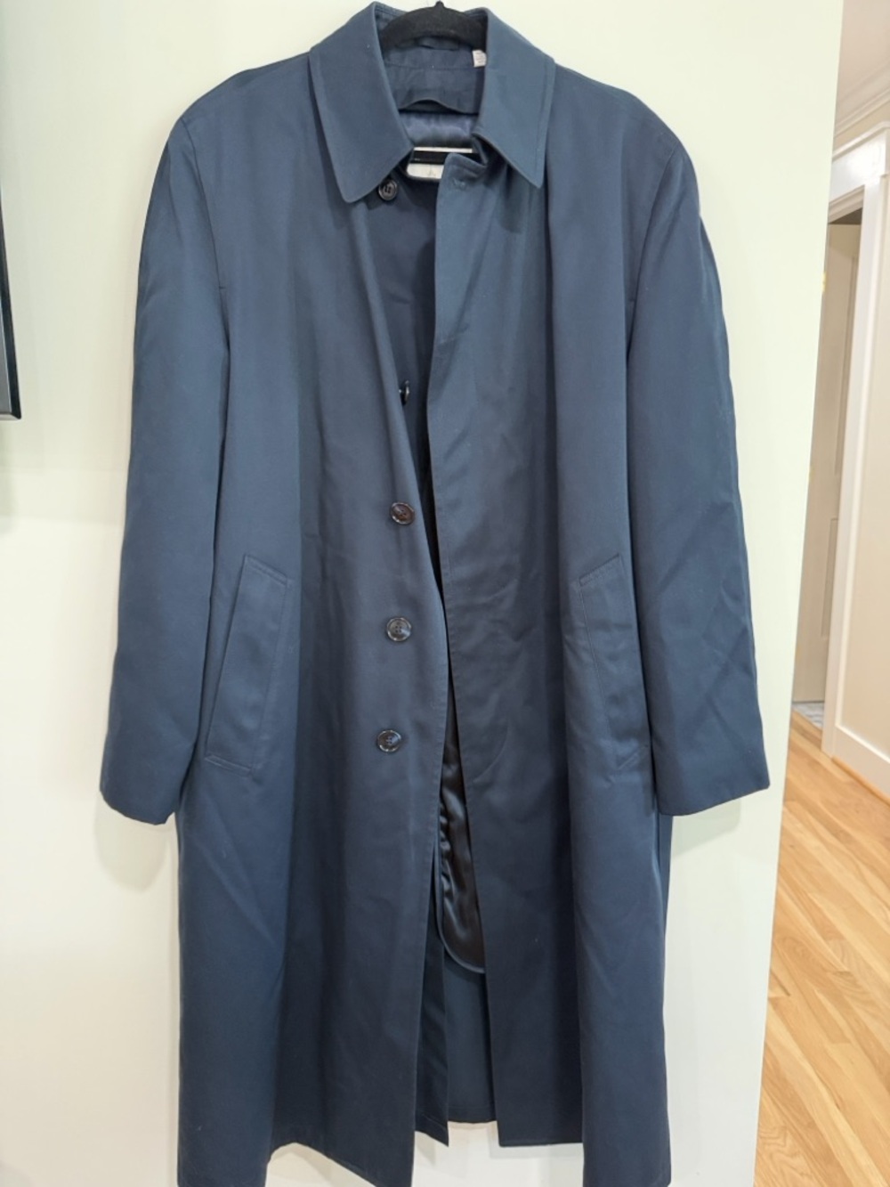 London Fog Navy Blue Trench Coat
